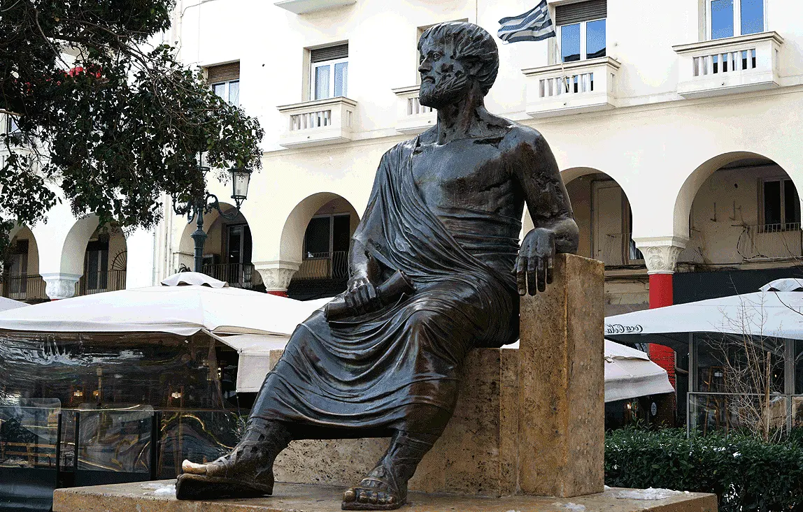 Aristotle: one of the most important thinkers of western philosophy who lived in Chalkidiki